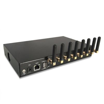 China Bulk sms receiving/sending 8-8 SK sms gateway 8 ports bulk sms broadcaster machine sk sms modem gsm voip gateway for sale