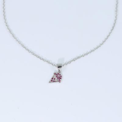 China Trendy Fashion Jewelry 925 Sterling Silver 18K Gold Plated Zircon Diamond Necklace Womens Womens for sale