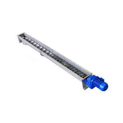 China 30t/H Portable Inclined Ss Screw Conveyor U Groove Sludge Screw Belt Conveyor for sale