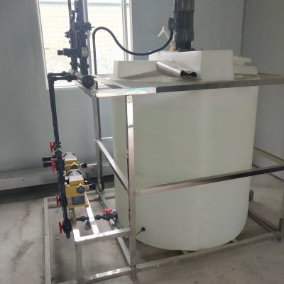 China 2000L/h Polymer Dosing Unit , 0.18Kw Dry Powder Mixing Machine for sale