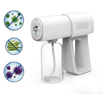 China Sanitis Er K5 4800mAh Rechargeable Portable White Nano Disinfection Blue Ray K5 Spray Gun Moisturizer Nano Alcohol Spray Gun for sale