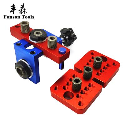 China Accurate Finger Hole Woodworking Scale Drilling Locator Woodworking Drill Locating Guid for sale