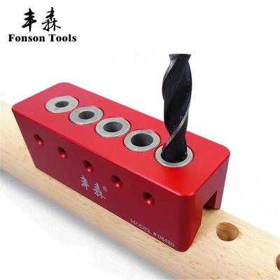 China Accurate Scale Woodworking Jig Drilling Guide Adjustable Broaching Marker For Wood Joints for sale