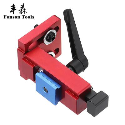 China Quality Assurance Custom Woodworking T Slot Sliding Brackets Miter Track Stop Sliding Miter Gauge Fence Connector for sale