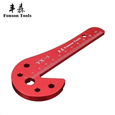 China Accurate Line Measuring Ruler DIY Tool Gypsum Scale Woodworking Marker Board Quickly Cuts Guide Marker Plastic Tool for sale