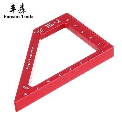 China Square Ruler Carpentry Woodworking Angle Aluminum Alloy Angle Marking Measuring Tools Easy to Use and Accurate Measurement for sale