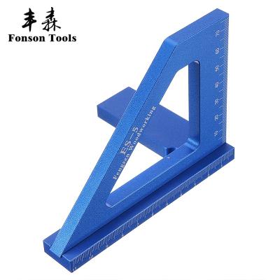 China Universal 90 Degree Woodworking Angle Joiner Disopener Dash Ruler 45 Spotting Angle Ruler Woodworking Ruler for sale