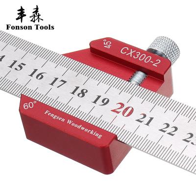 China Accurate Scale 45/60/90 Degree Steel Multi Angle Ruler Woodworking Ruler Measuring Steel Use On Woodworking for sale