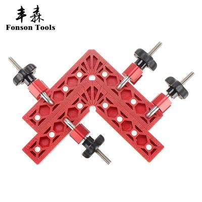 China Simple and Convenient 90 Degree L Shaped Auxiliary Mount Right Angle Woodworking Positioning Ruler Panel Fixing Splicing Clip for sale