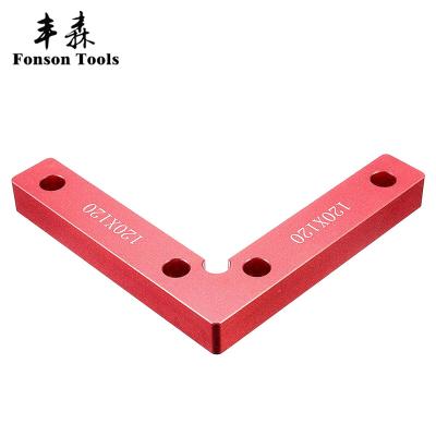 China Convenient 120 X120mm 90 Degree Angle Woodworking Tools Aluminum Joinery Clamping Square for sale