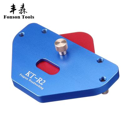 China KT-R2 Aluminum Alloy Convenient Routing Rounded Radius Template Corner Jig Carpentry Quick Tool for sale