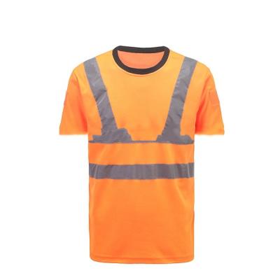 China Wholesale Promotional Cheap Orange And Black Road Safety Workplace Safety Two Tone Polo Shirts for sale