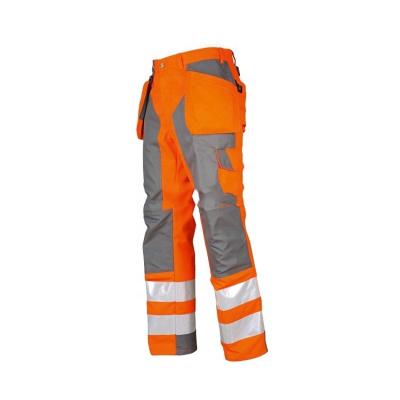 China 100% Reflective Traffic Safety Workplace Safety Polyester Workwear Men Work Pants Stripe Cargo Work Pants High Visibility Vest Kids for sale