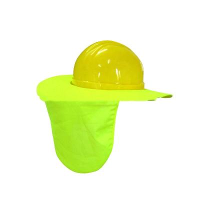 China breathable & Cheap Wholesale High Visibility Safety Hard Hat Production Fluorescent Yellow Sun Hat Sun Shade Yellow Hat for sale