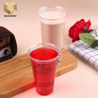 China Single Wall Strong High Quality Ice Cream Cup Restaurant Pudding Cup Juice Plastic Ice Cream Cups for sale