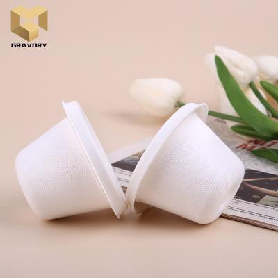 China Disposable Factory Directly Supply Sugarcane Bagasse Pulp Sauce Cup Bagasse Packaging Cup for sale