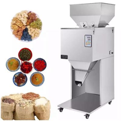 China Food Semi-Automatic Quantitative Weighing Filling Packing Machine Granules Detergent Powders Foods Herbal Tea for sale