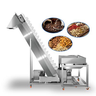 China Heat Resistant Vibrating incline beans nuts elevator stainless steel grain bucket conveyor for sale Conveyor for sale