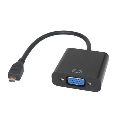 China Wholesale COMPUTER FARSINCE Micro HDMI Male To VGA 15pin Female Monitor Adapter 1080p for sale