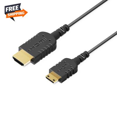 China FARSINCE COMPUTER mini hdmi cable 40AWG soft cable and thinnest hdmi coax 2.5mm ultra thin thin flexible cable for sale