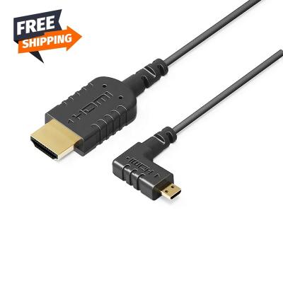 China Thinnest Angel COMPUTER FARSINCE 40AWG Miro HDMI to hdmi cable OD soft and ultra thin coax thin flexible 2.5mm cable for sale