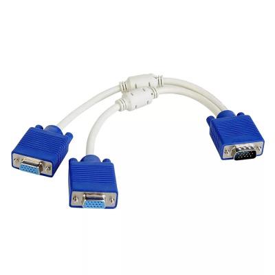 China Wholesale COMPUTER FARSINCE VGA Y Splitter 2port Cable 1 Male Input To 3+2 Female Output 3+4 3+6 VGA Cable Splitter for sale