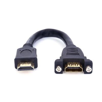 China COMPUTER FARSINCE HDMI 4K Male To Female HDMI M3 Screw Panel Mount Wall Mount Extension Cable 2.0 Female for sale