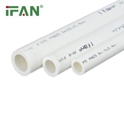 China IFAN High Quality Wholesale PN25 White PPR Pipe Full Size Cold Hot Water PPR Pipe for sale