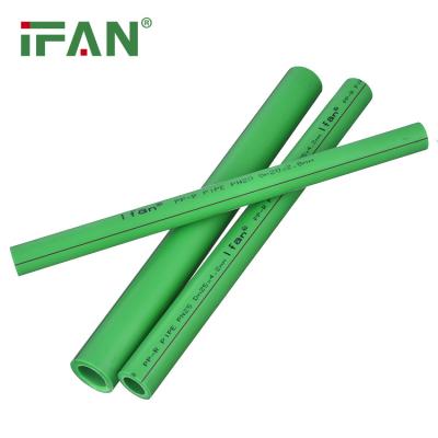 China IFAN Factory Wholesale PN16 Green Cold Water Pipe Plastic Plumbing PPR Pipe for sale