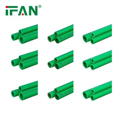 China IFAN High Quality All New Material Green Water Pipe Plastic Tube PPR Pipe for sale