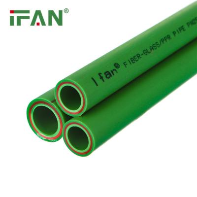 China IFAN High Quality Green Fiberglass Composite PPR Pipe 20mm 25mm 32mm PPR Pipe Water Supplies Plastic Tube for sale