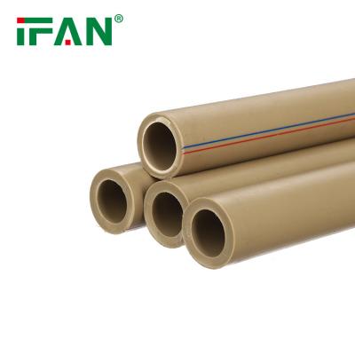 China IFAN Manufacture Brown Full Size Plastic Tube Composite Hose Water Supply Pipe PPR Plumbing Pipe for sale