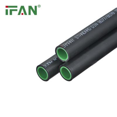 China IFAN Manufacture Customized 20-63mm Black Aluminum PPR Pipe PN20 Water Pipe Plastic Tube for sale