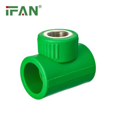 China full size 20-110mm PPR Pipe Fittings for Hot Water Supply PPR Female TEE for sale