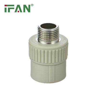 China IFAN Wholesale Factory Price PPR Fittings for hot water Supply PPR Brass Male Socket for sale