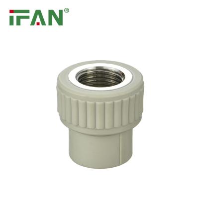 China IFAN Wholesale Factory Price Full Size PPR Fittings for hot water Supply PPR Brass Female Socket for sale