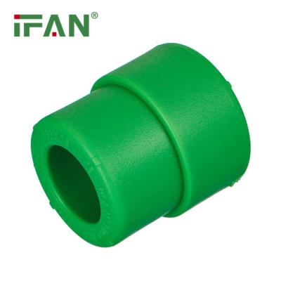 China IFAN Plus Factory Supplier Green Reduce Socket PPR Connector Water Pipe Fittings Welding PPR Fittings for sale