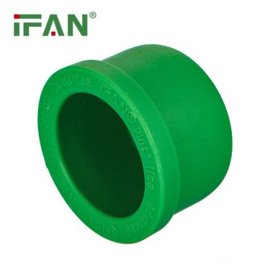 China IFAN High Quality Green End Cap PPR Pipe Fitting Full Size Pipe Connector Water Pipe PPR Fitting for sale