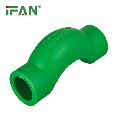 China IFAN Manufacture Green Short Crossover Section Pipe Fitting Bridge Tube Pipe Adapter PPR Fitting for sale