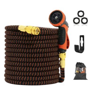 China Flexible garden hose 10/15/30 meters - retractable hose with nozzle and hose holder Flexible garden hose for sale