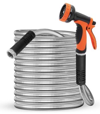 China Stainless steel hose up to 15 meters - hose nozzle - flexible, so no knots for sale