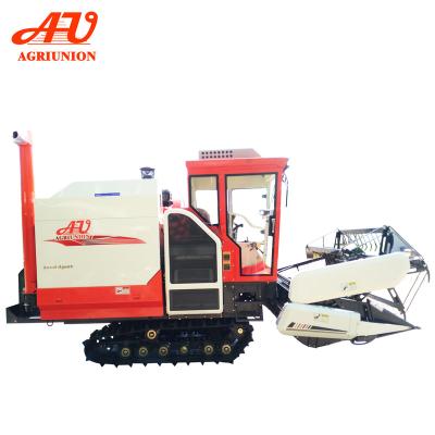 China Rice Cabin With AC , Full Feeding Combine Crawler Harvester Type for sale