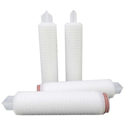 China Lance LENGE Full Integrity Tested PEPS Pleated Filter Cartridges 0.2 Micron For Process Water for sale