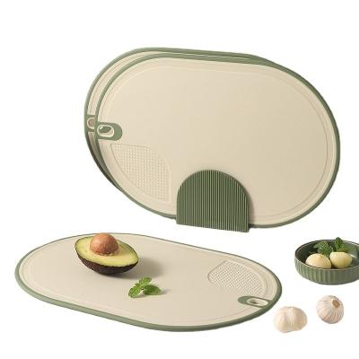 China Sustainable Antimold Cutting Board Three Sets Of Cutting Vegetables Fruit Double Sides Cutting Board Home Kitchen Case Panel for sale