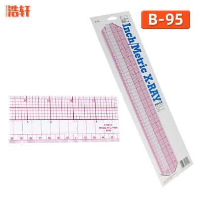 China B-95 Hotels Clothing Tape Design Measuring Ruler Multifunctional Ruler Tailor for sale