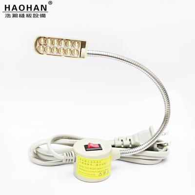 China Hotels 110-380v Lamp 12 LED Lamp Beads Magnet Base Energy Saving Sewing Machine Light for sale