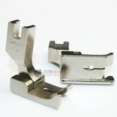 China Industrial factory flat car tangent pressure stop computer 12463RH left hand fixed edge presser foot for sale