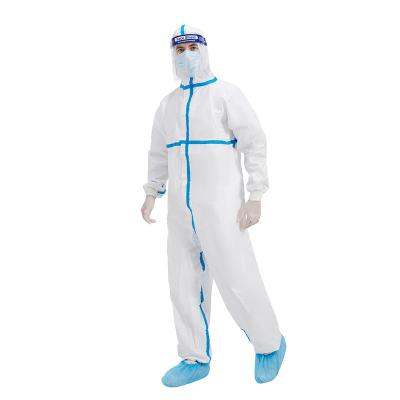 China 2021 Hot Sale High Quality PP Work Clothing /Cleanroom Laboratory / Wear Chemistry Industry PE Coverall Safety for sale