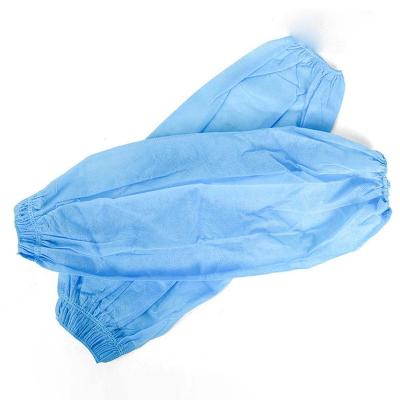 China Kitchen Factory Dustproof Blue Nonwoven Sleeves and Wholesale Disposable Oil Proof Kitchen Arms and Sleeves for sale