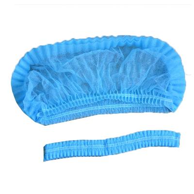 China Hotsale Disposable Food Grade Factory Customized Dustproof Double Elastic Crowd Cap for sale